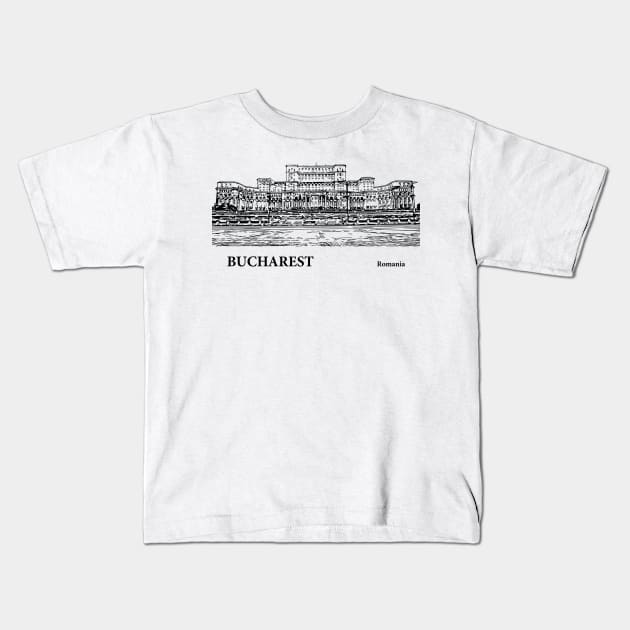 Bucharest - Romania Kids T-Shirt by Lakeric